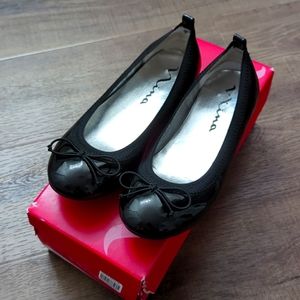 NINA Black Flats (Kids)